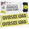 Dc Cargo Oversize Load sign with Black Border and Bungee, 2PK SOLSYM-2 - alternate 1
